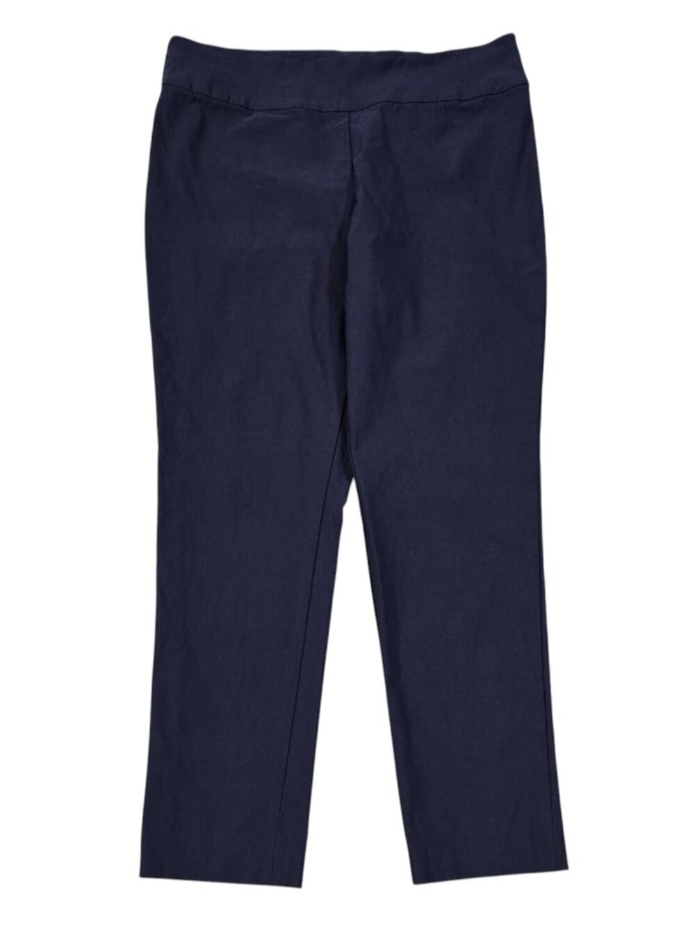 Nic+Zoe Wonderstretch Straight Leg Dark Indigo Pull On Pants Capsule Minimalist